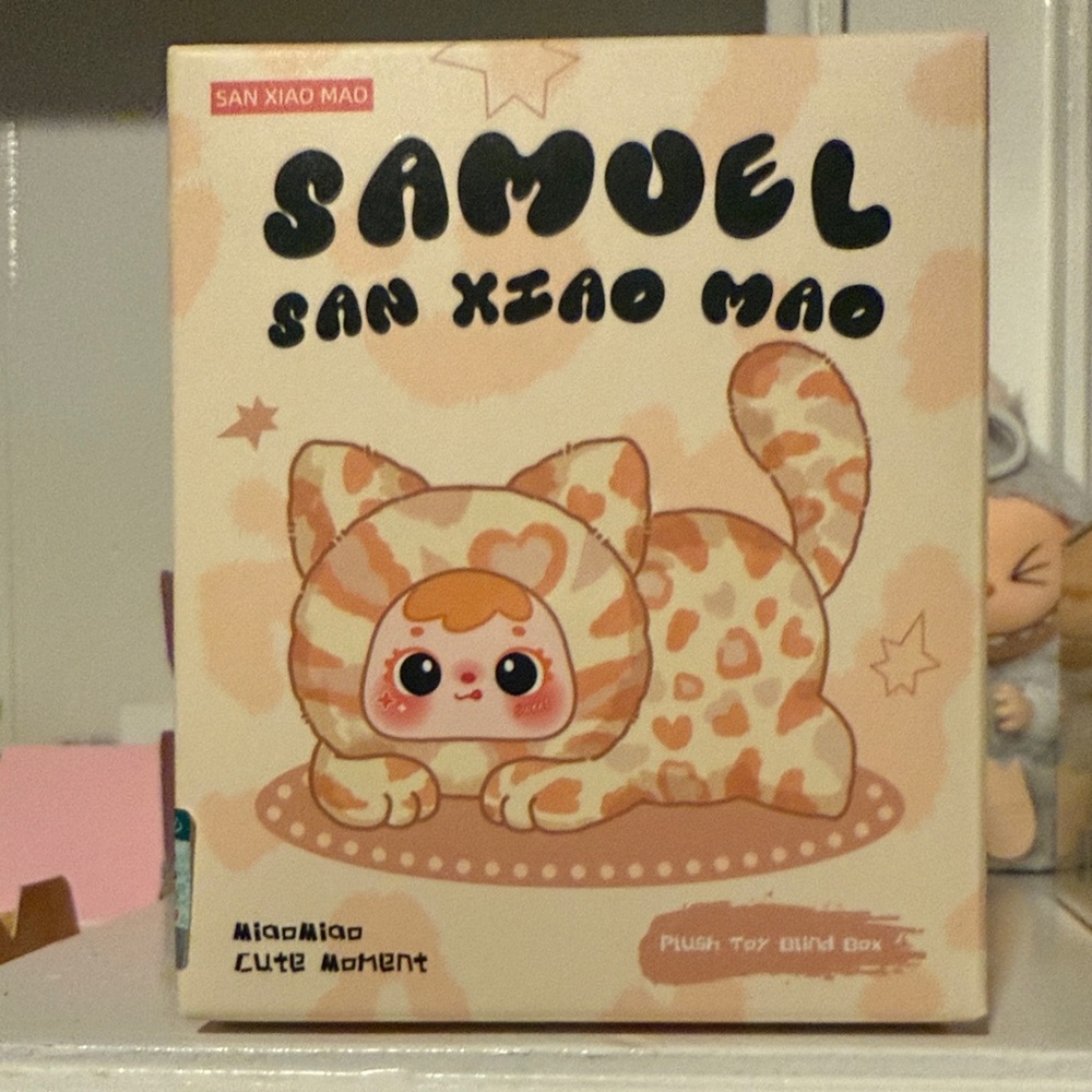Samuel San Xiao Mao (cute moment ) blind box plush toy keychain NIB
